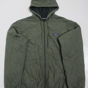 Patagonia Men's Diamond Quilted Bomber Hoody Green 27610FA16 Size L